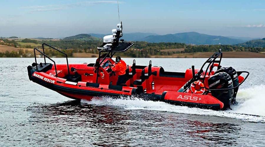 Grooved PET Foam Core Rescue Patrol Boat