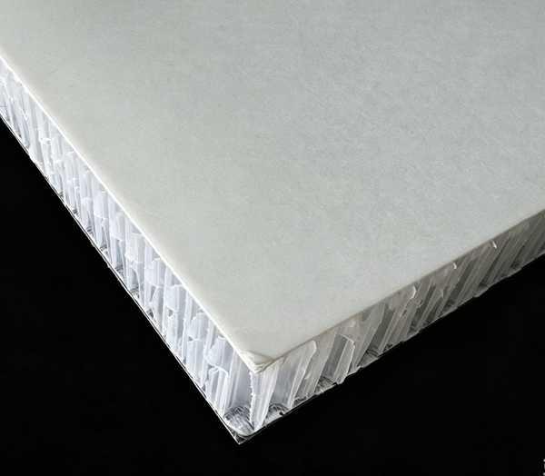 PP honeycomb core for lightweight transportation flooring, side panels and commercial vehicle composite structures
